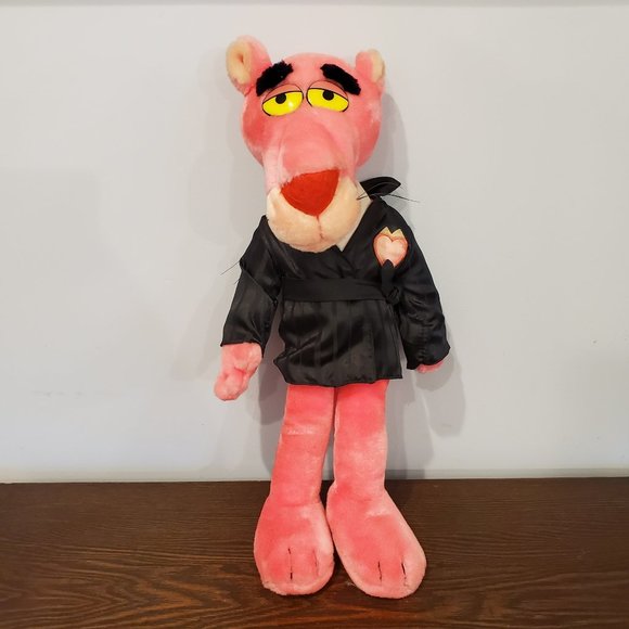 1987 Macy's Pink Panther 24K Special Effects Hugh Hefner Plush Valentine Posable - Picture 1 of 12